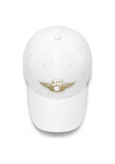 Şapka Beyaz "b-777" Kırmız Mavi Beyaz