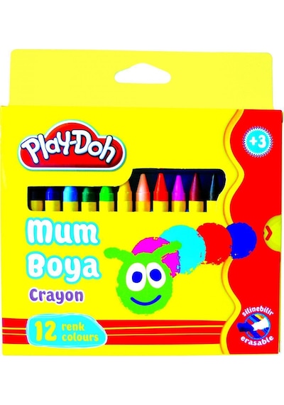 Play-doh 12 Renk Crayon – Mum Boya