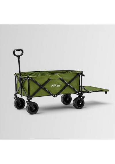Orcamp Out-2381 100 Litre Veloce Arkası Açılabilir Fren Sistemli Katlanır Kamp Vagonu - Plaj Yük Taşıma Ve Kamp Arabası