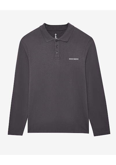 Skechers M Polo Casual Comfort Long Sleeve Polo Erkek Antrasit Polo Yaka Tshirt S242198-003 Antrasit Skechers M Polo Casual Comfort Long Sleeve Polo Erkek Antrasit Polo Yaka Tshirt S242198-003 Antrasit