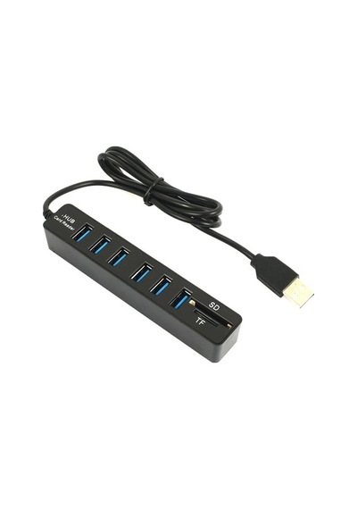 6 Port Usb Microsd Tf Sd Çoklayıcı Hub 4691A Kart Okuyucu Laptop