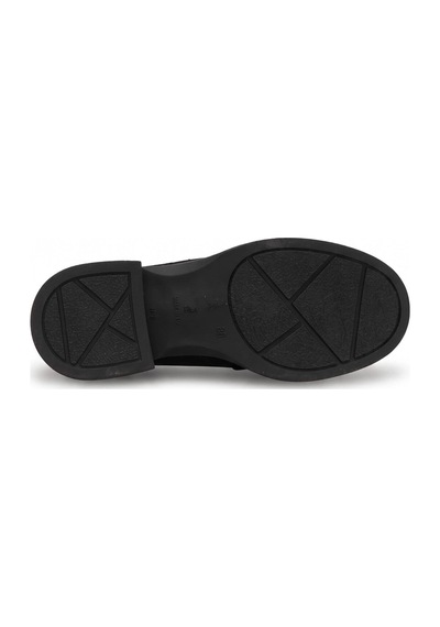 Ayakkabı Fuarı Elit Pm208 K4031 Kadın Hakiki Deri Casual Ayakkabı Siyah
