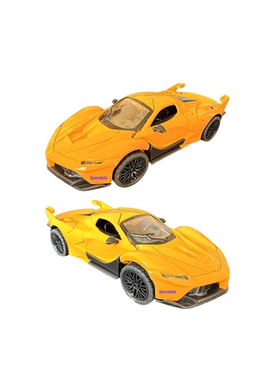 Ferrari Metal Yeni Model K.açılan Işıklı Sesli Diecast Araba 13 Cm Diğer