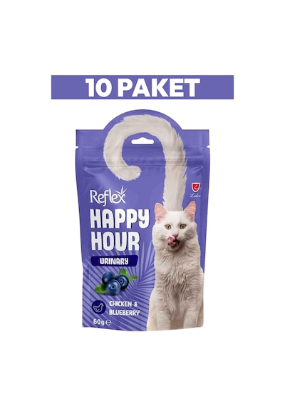 Happy Hour Tavuk Etli Ve Yaban Mersinli Kedi Ödülü 10 X 60gr