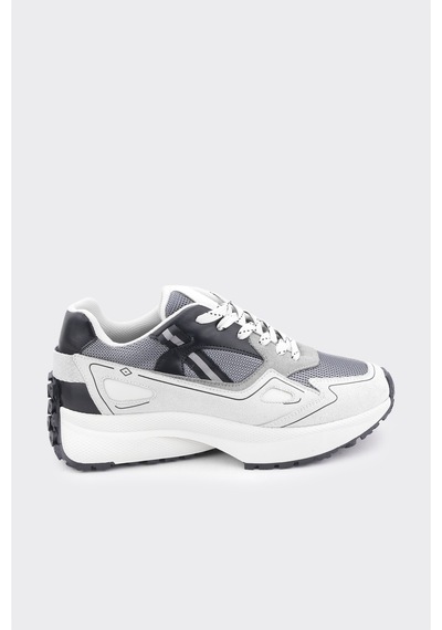 Derinet Yüksek Taban Kadın Sneaker Beyaz Laci Beyaz Laci