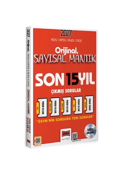 Yargı Yayınları 2027 Kpss Ags Ales Dgs Orijinal Sayısal Mantık Son 15 Yıl Çıkmış Sorular