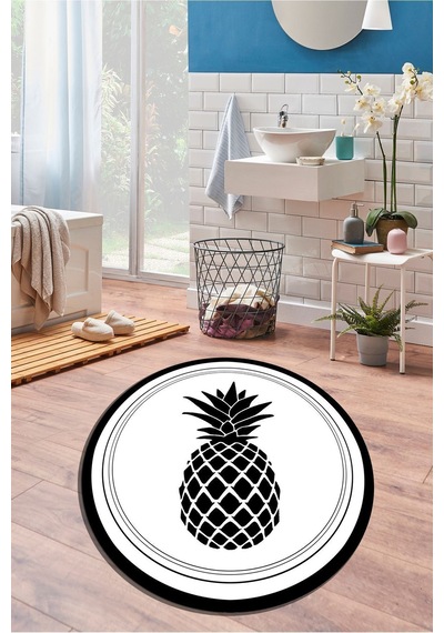 Chilai Home Janchi Çap 200x200 Cm Banyo Halısı Djt Renkli