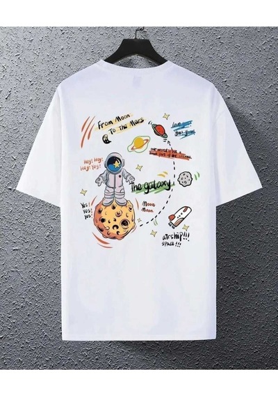 Kozia Outdoors Malkoçbey Galaxy T-shirt Beyaz