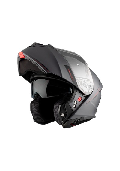 Mt Genesis FU935SV Solid A2 Matt Titanium Çene Açılır Motosiklet Kaskı Gri