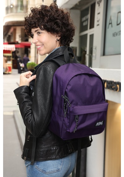 Jacbag Classic Junior -tek Bölmeli Sırt Çantası-mor Renk:mor