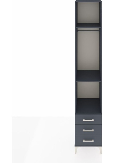 Hyperion Dolap 3 Raflı 3 Çekmeceli Tek Askılı 44x44x243 Antrasit-antrasit Antrasit Hyperion Dolap 3 Raflı 3 Çekmeceli Tek Askılı 44x44x243 Antrasit-antrasit Antrasit