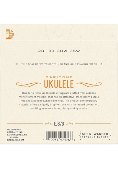 D'addario Ej87B Ukulele Set Takım Tel Bariton Ukulele Teli