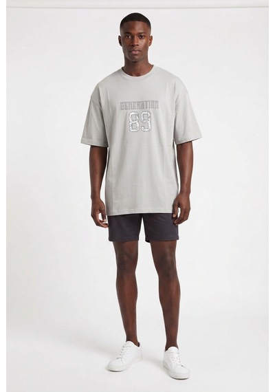 Blow Up Future Gen 89 Gri Oversize Erkek T-shirt 141530 Siyah