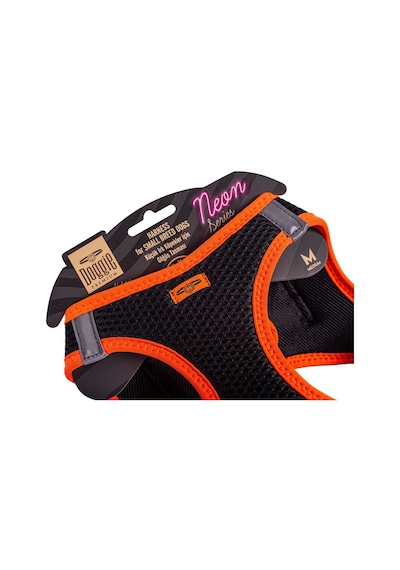 Doggie Havalı Dokuma Neon Serisi Küçük Irk Göğüs Tasması Turuncu M-38-44Cm Turuncu