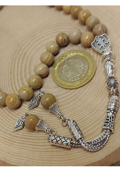 Jasper Taşı Tesbih 33lük 8mm 9811 Çok Renkli