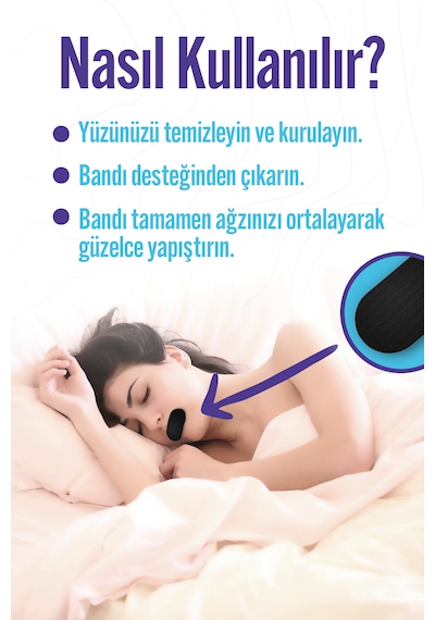 Wealtivo Premium Mouth Tape Ağız Bandı Siyah 30’lu