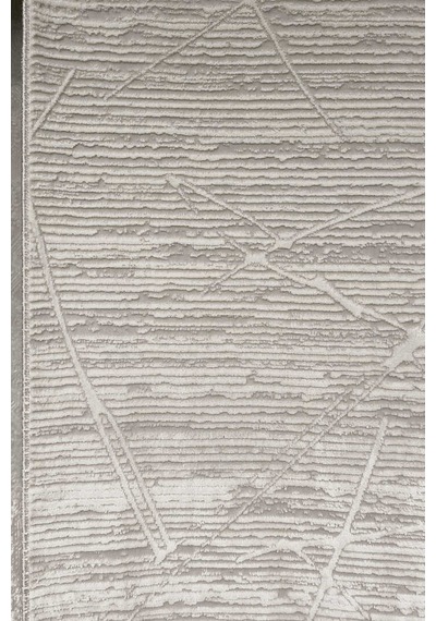 Parlak Saten Dokulu Poem Bambu Tuşe Modern Trend Halı Pm09 Beyaz Kemik-krem