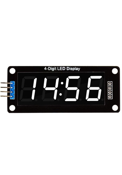 Noktalı 4 Digit Led Display Saat Modül Tm1637 - Beyaz