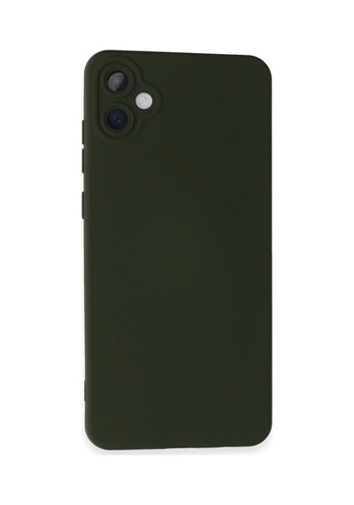 Newface - 20 - Samsung Galaxy Uyumlu A05 Kılıf Nano İçi Kadife Silikon - - Csmo-tex - Koyu Yeşil