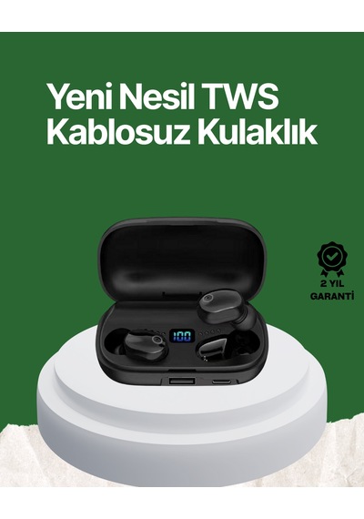 Telefon - 818 - Şarj Destekli 1800 Mah A10s Tws Kablosuz Kulak - Spt-gld - İçi Kulaklık