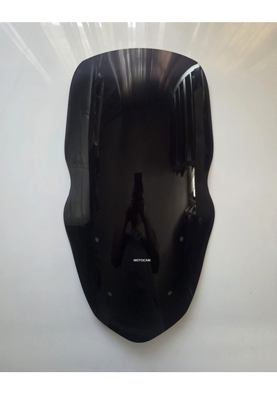 Motocam Küba Newcity 125 Ön Cam 2023-2026 Model 58cm Siyah Renkli 4mm  Boylu