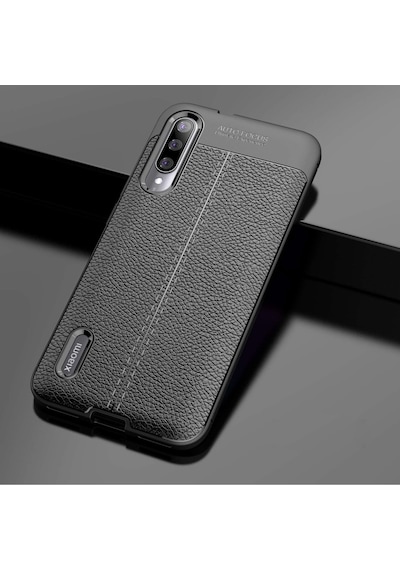 Xiaomi Mi A3 Kilif Esnek Deri Görünümlü Tam Korumali Niss Silikon 555817357