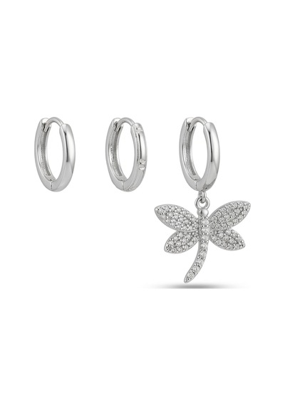 Xuping 14k Gold Rengi Kuyumcu İsçiligi Modern Tasarim Tas Detay Kararmaz Kadin Halka Küpe Gri - 903788081 Gri