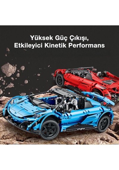 Reobrix Technic 11002-d 1/10 Mclaren 675lt Spider Araba Kumanda&motorlu Yaratıcı Yapı Blok Seti Building Blocks - 1886 Parça