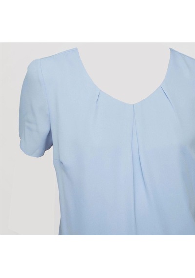 Bulalgiy Kadın Açık Mavi Şifon Bluz - Bga77618546
