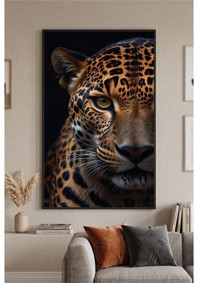 Siyah Ahşap Çerçeveli Leopar Temalı Duvar Tablosu Tekli Set Siyah Kahverengi Hayvan Desenli Modern Dekorasyon Kabartma Görünümlüdür Siyah Siyah Ahşap Çerçeveli Leopar Temalı Duvar Tablosu Tekli Set Siyah Kahverengi Hayvan Desenli Modern Dekorasyon Kabartma Görünümlüdür Siyah
