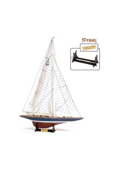 Occre 12013 1/75 Ölçek, Endeavour Yacht America's Cup 1934, 53 Cm. Yelkenli Yat, Ahşap Model Kiti