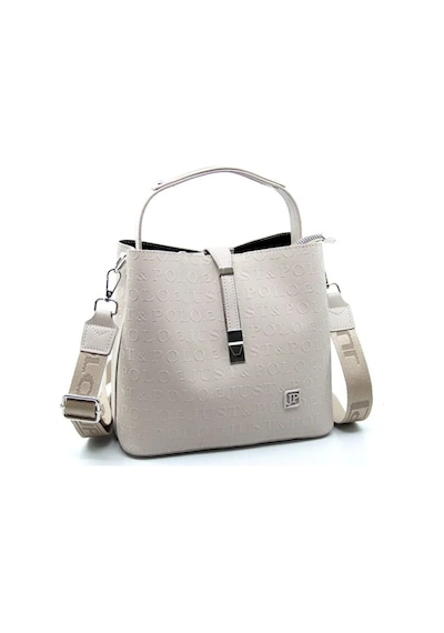Just Polo Kadın Su Geçirmez Şık El & Omuz Çantası Ve Cüzdanı Kombin Shopper Taş