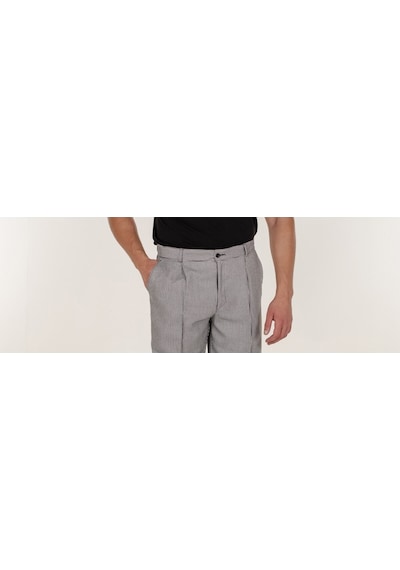 Aşçı Ve Mutfak Şef Pantolon Ütü Dikişli
