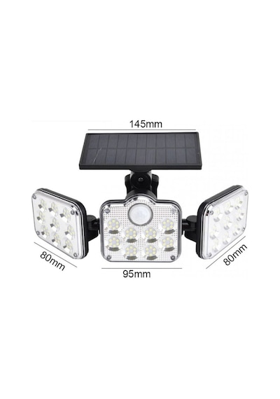 Powermaster Sensörlü Kumandalı 138 Ledli Solar Lamba Jd-2858 (536078203)