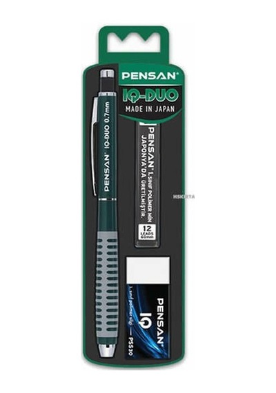 Pensan Iq-duo 0,7 Mm Silgili Yeşil Versatil Kalem Seti