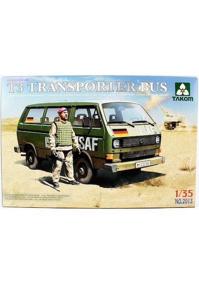 Takom 2013 1/35 Ölçek, Vw T3 Transporter Minibüs Ve Figür, Plastik Model Kiti-55882