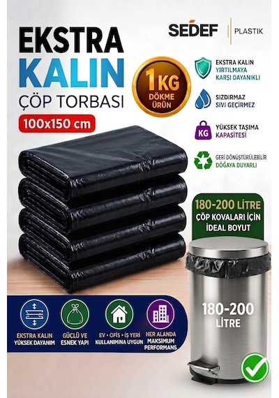 100x150 Çöp Ve Taşıma Torbası
