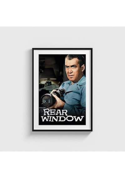 Rear Window 1954 Film Posteri Tablo Çerçeveli Poster Duvar Dekorasyonu Siyah Çerçeveli Tablo Siyah Çerçeveli Tablo Dn11d334sıyah