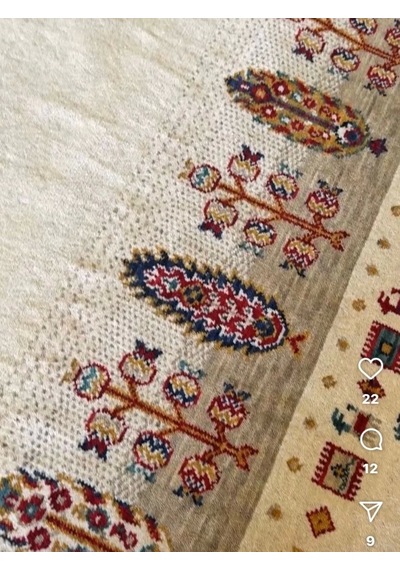 Hoom Rugs Sultani 809 Stone Klasik Salon Halısı Çok Renkli