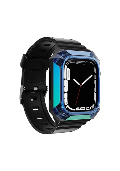 Apple Uyumlu   Watch  42mm Zore Krd-88 Sert Pc Kasa Koruyuculu  Silikon Kordon