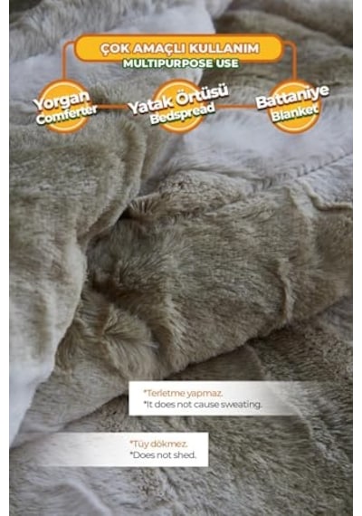 Parça Ters Çevrilebilir Yorgan Seti Dört Mevsim Rahat Yumuşak Kuş Tüyü Alternatif Kapitone - Kutu Dikişli - 4 K Diğer