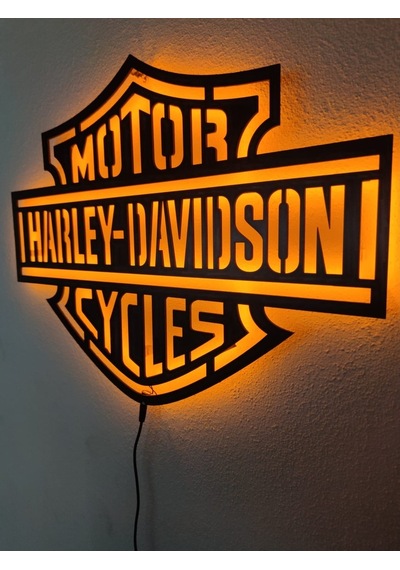 Harley Davidson Led Işıklı Tablo (528858588)