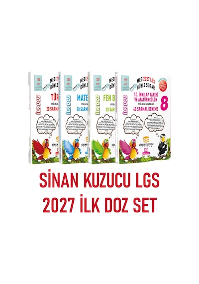 Sinan Kuzucu 8. Sınıf Lgs - Meb Böyle Sorar Sarmal Branş Deneme Seti İlk Doz 2027-lgs