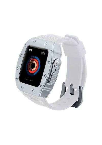 Watch 44mm Uyumlu Krd-65 Ardx Kordon-beyaz-gümüş