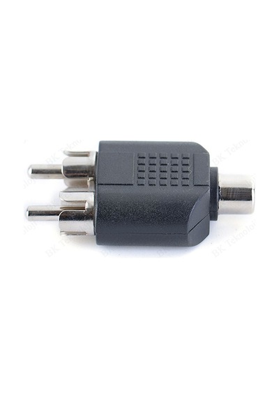 RCA Dişi - 2 RCA Erkek Y Splitter Ses Adaptörü Dönüştürücü