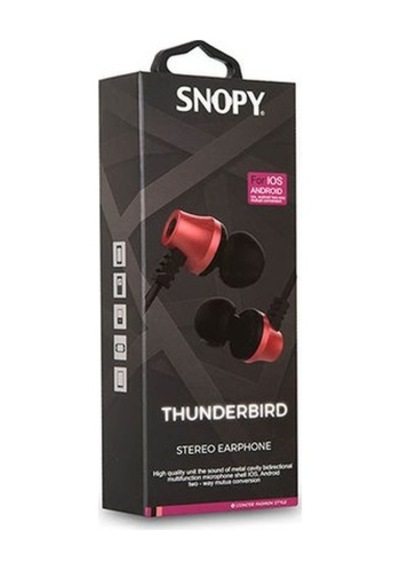 Snopy SN-J02 Thunderbird Mikrofonlu Kulak İçi Kulaklık