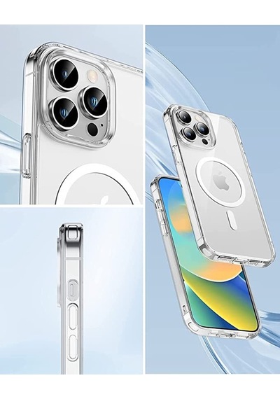 Apple iPhone 11 Pro Uyumlu Mag Safe Özellikli Şeffaf Kılıf Şeffaf 11 Pro