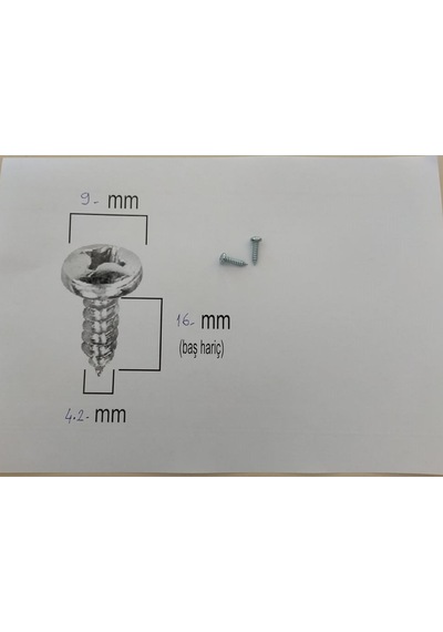 Duy Vida 4.2x16 Ysb Sac Vidası Çinko Kaplama - 75 Adet 4.2 x 16 MM