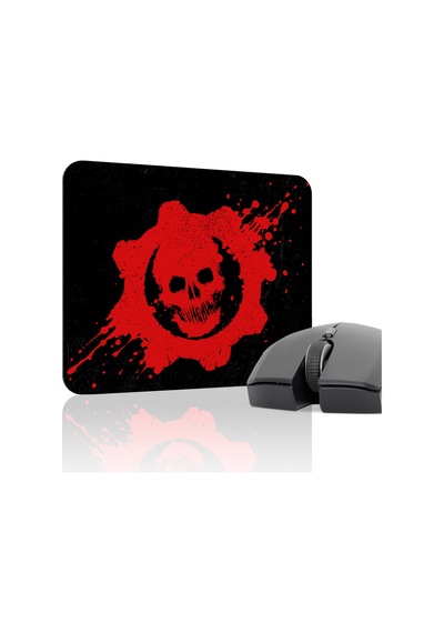Gears Of War Kaymaz Dikişli Kauçuk Oyuncu Mousepad V2 - 22x18 Gaming Mouse Pad Fare Altlığı