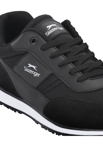 Slazenger Iskra I Erkek Siyah / Beyaz Günlük Spor Ayakkabısı Siyah - Beyaz